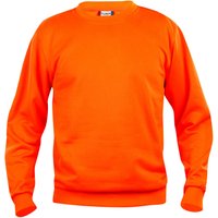 CLIQUE Basic Roundneck Sweatshirt 170 - visibility orange 3XL von CLIQUE