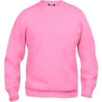 CLIQUE Basic Roundneck Sweatshirt 250 - helles rosa 3XL von CLIQUE