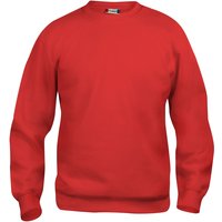 CLIQUE Basic Roundneck Sweatshirt 35 - rot XS von CLIQUE