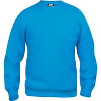 CLIQUE Basic Roundneck Sweatshirt 54 - türkis 3XL von CLIQUE