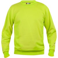 CLIQUE Basic Roundneck Sweatshirt 600 - signalgrün S von CLIQUE