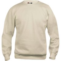 CLIQUE Basic Roundneck Sweatshirt 815 - helles beige 3XL von CLIQUE