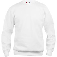 CLIQUE Basic Roundneck Sweatshirt Kinder 00 - weiß 120 cm von CLIQUE