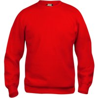 CLIQUE Basic Roundneck Sweatshirt Kinder 35 - rot 100 cm von CLIQUE