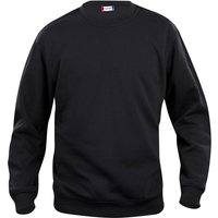 CLIQUE Basic Roundneck Sweatshirt Kinder 99 - schwarz 100 cm von CLIQUE