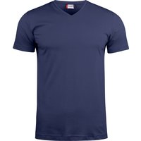 CLIQUE Basic V-Neck T-Shirt Herren 580 - dunkelblau XXL von CLIQUE