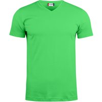 CLIQUE Basic V-Neck T-Shirt Herren 605 - apfelgrün M von CLIQUE