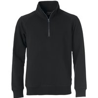 CLIQUE Classic 1/2-Zip Sweatshirt 99 - schwarz 3XL von CLIQUE