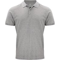 CLIQUE Classic Bio-Baumwoll Poloshirt Herren 95 - grey melange S von CLIQUE