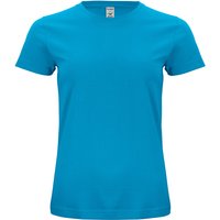 CLIQUE Classic Bio-Baumwoll T-Shirt Damen 54 - türkis XL von CLIQUE