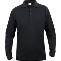 CLIQUE Classic Lincoln langarm Poloshirt Herren 99 - schwarz XXL von CLIQUE