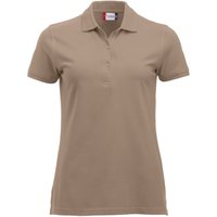 CLIQUE Classic Marion Poloshirt Damen 820 - caffe latte XL von CLIQUE