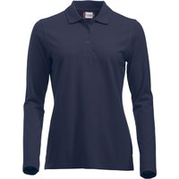 CLIQUE Classic Marion langarm Poloshirt Damen 580 - dunkelblau L von CLIQUE