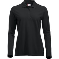 CLIQUE Classic Marion langarm Poloshirt Damen 99 - schwarz XL von CLIQUE