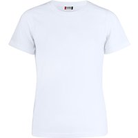CLIQUE Neon T-Shirt Kinder 00 - weiß 160 cm von CLIQUE