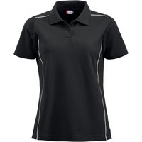 CLIQUE New Alpena Piqué Poloshirt Damen 99 - schwarz S von CLIQUE