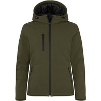 CLIQUE Padded Softshelljacke mit Kapuze Damen 75 - jagdgrün M von CLIQUE