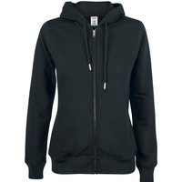 CLIQUE Premium Bio-Baumwoll Kapuzenjacke Damen 99 - schwarz XS von CLIQUE