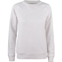 CLIQUE Premium Bio-Baumwoll Roundneck Sweatshirt Damen 925 - natur meliert M von CLIQUE