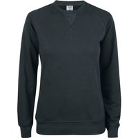 CLIQUE Premium Bio-Baumwoll Roundneck Sweatshirt Damen 99 - schwarz M von CLIQUE
