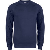 CLIQUE Premium Bio-Baumwoll Roundneck Sweatshirt Herren 580 - dunkelblau XS von CLIQUE