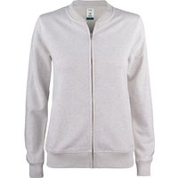 CLIQUE Premium Bio-Baumwoll Sweatjacke Damen 925 - natur meliert XL von CLIQUE
