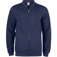 CLIQUE Premium Bio-Baumwoll Sweatjacke Herren 580 - dunkelblau L von CLIQUE