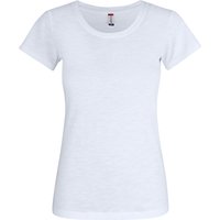 CLIQUE Slub T-Shirt Damen 00 - weiß L von CLIQUE