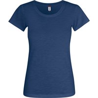 CLIQUE Slub T-Shirt Damen 565 - blau meliert L von CLIQUE