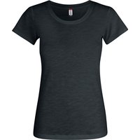 CLIQUE Slub T-Shirt Damen 99 - schwarz L von CLIQUE