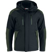 CLIQUE Stafford Trekkingjacke Herren 66 - schwarz/ jagdgrün 3XL von CLIQUE