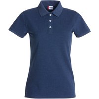 CLIQUE Stretch Premium Poloshirt Damen 565 - blau meliert L von CLIQUE