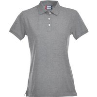 CLIQUE Stretch Premium Poloshirt Damen 95 - grau meliert M von CLIQUE