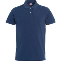 CLIQUE Stretch Premium Poloshirt Herren 565 - blau meliert S von CLIQUE