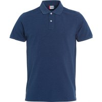 CLIQUE Stretch Premium Poloshirt Herren 565 - blau meliert XS von CLIQUE
