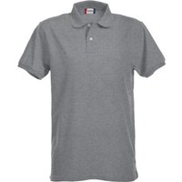 CLIQUE Stretch Premium Poloshirt Herren 95 - grau meliert M von CLIQUE
