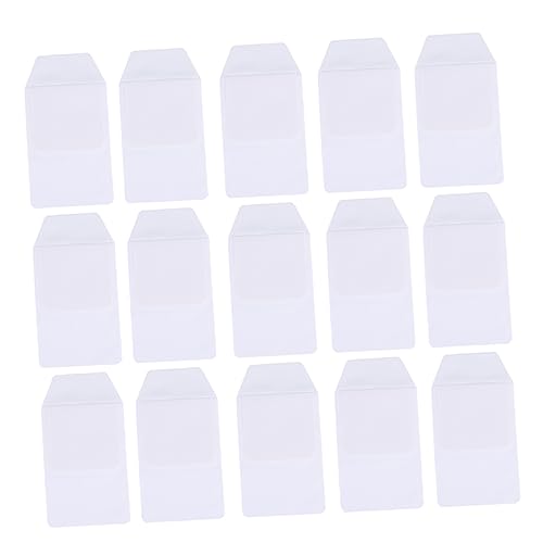 CLISPEED 15 Stück Teiliges PVC Federmäppchen Transparent Auslaufsicher Stiftetui mit Fächern Praktischer Stifteschutz für Ärzte und Pflegekräfte Vielseitige Tasche für Büro und Weiß von CLISPEED