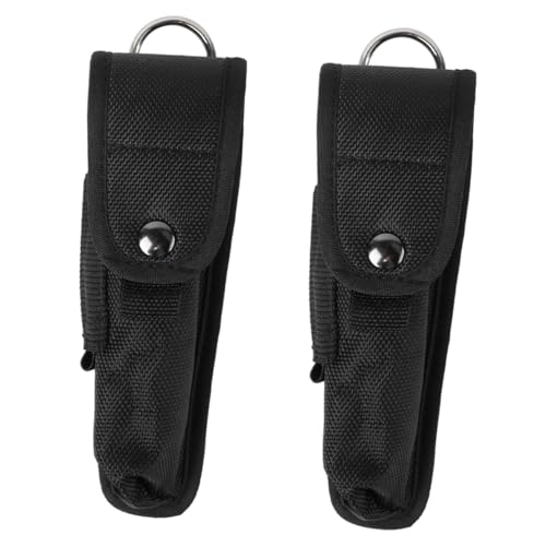 CLISPEED 2 Stück Tragbare Nylon taschenlampenhalter mit Staubschutz Robuste LED taschenlampen Tasche für Outdoor Multifunktionale Aufbewahrungstasche für Klettern und Camping von CLISPEED