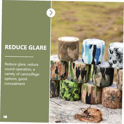 CLISPEED 3 Rollen Selbstklebendes Outdoor Tarnband Camouflage Klebeband Elastisch Wasserfest für Jagd Camping Wandern Geeignet von CLISPEED