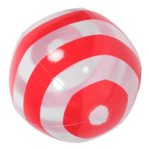 CLISPEED Aufblasbarer Strandball mit Einzigartigem Design Bunter Streifen Vielseitig für Pool Strandparty Familienfeiern Leicht zu Transportieren für Sowie Erwachsene Geeignet von CLISPEED