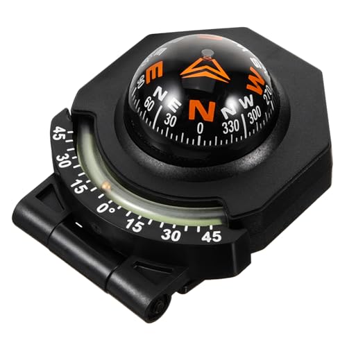 CLISPEED Auto-kompass-armaturenbretthalterung Autodekoration Kfz-kompass Boot Kompass Oberflächenmontage Für Bootskompass Kompass Fürs Auto Marine-kompass Kugelkompass Automatisch Abs LKW von CLISPEED