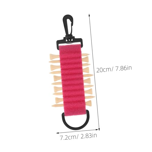 CLISPEED Golf Tee Organizer mit Praktischem Clip Tragbarer Golfzubehörhalter für Golfer und Caddies Doppelseitiger Zuverlässiger Tee Halter mit Modernem Design Einfach an Tasche oder von CLISPEED