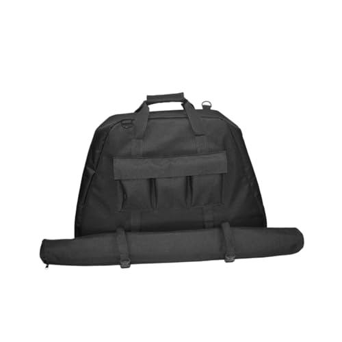 CLISPEED Outdoor Multifunktionale Bogentasche Dreieck Design Robuste Canvas Pfeiltasche mit Verstellbarem Schultergurt und Pfeilfach Leicht Tragbar für Compoundbogen Bogensport und Jagd von CLISPEED
