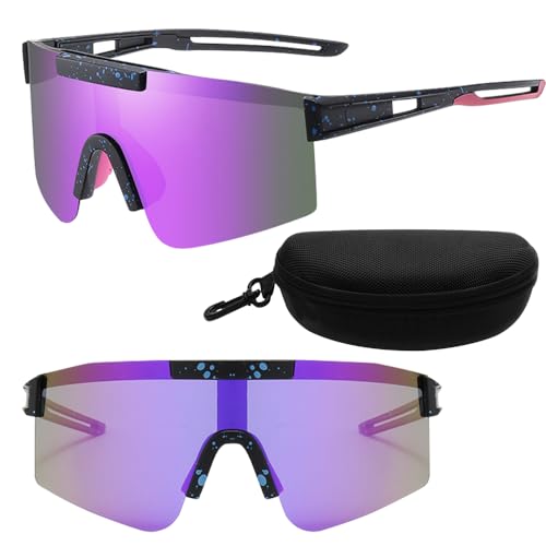 CLIUNT Schnelle Brille Rave,Radsportbrille,Sportbrille,Fahrrad Sonnenbrille,UV400 Schutz,für Herren Damen,für Radfahren,Motorradfahren,Laufen,Skifahren,Bergsteigen von CLIUNT