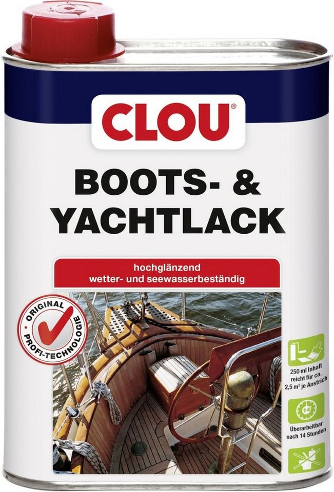 CLOU Holzschutzlasur Clou Bootslack 250 ml von CLOU