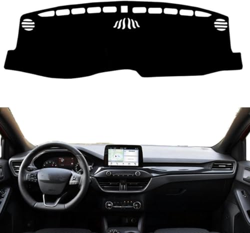CMJSGG Auto-Armaturenbrett-Abdeckungsmatte, Sonnenschutz, schützender Teppich, blendfrei, für Ford Focus 2019 2020 2021 2022 von CMJSGG