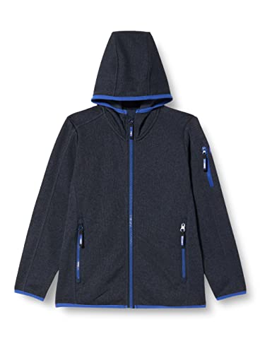 CMP - Kinder-Knit-Tech-Jacke mit fester Kapuze, B. Blau-Hellblau, 152 von CMP
