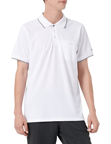 CMP, Quick-Drying Short-Sleeved Polo Shirt, Bianco, 56, A001 von CMP