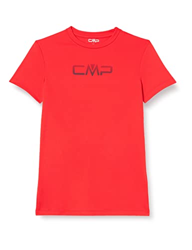 CMP, Short Sleeve Piquet T-Shirt with Logo, FIRE, 104 von CMP