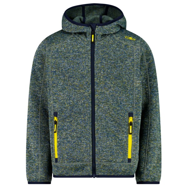 CMP - Boy's Jacket Fix Hood Jacquard Knitted - Fleecejacke Gr 140 oliv von CMP